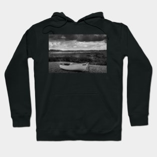 Boat on a shingle beach Hoodie